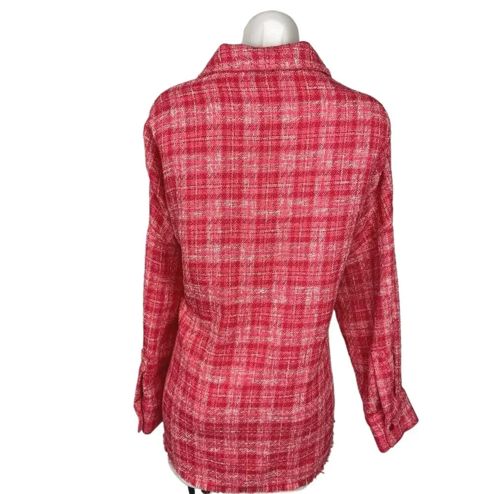 Zara pink plaid